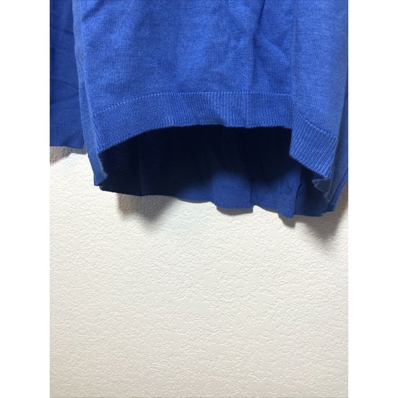 NEW Pullover Blue 3/4 sleeve Light weight sweater - Picture 3 of 5